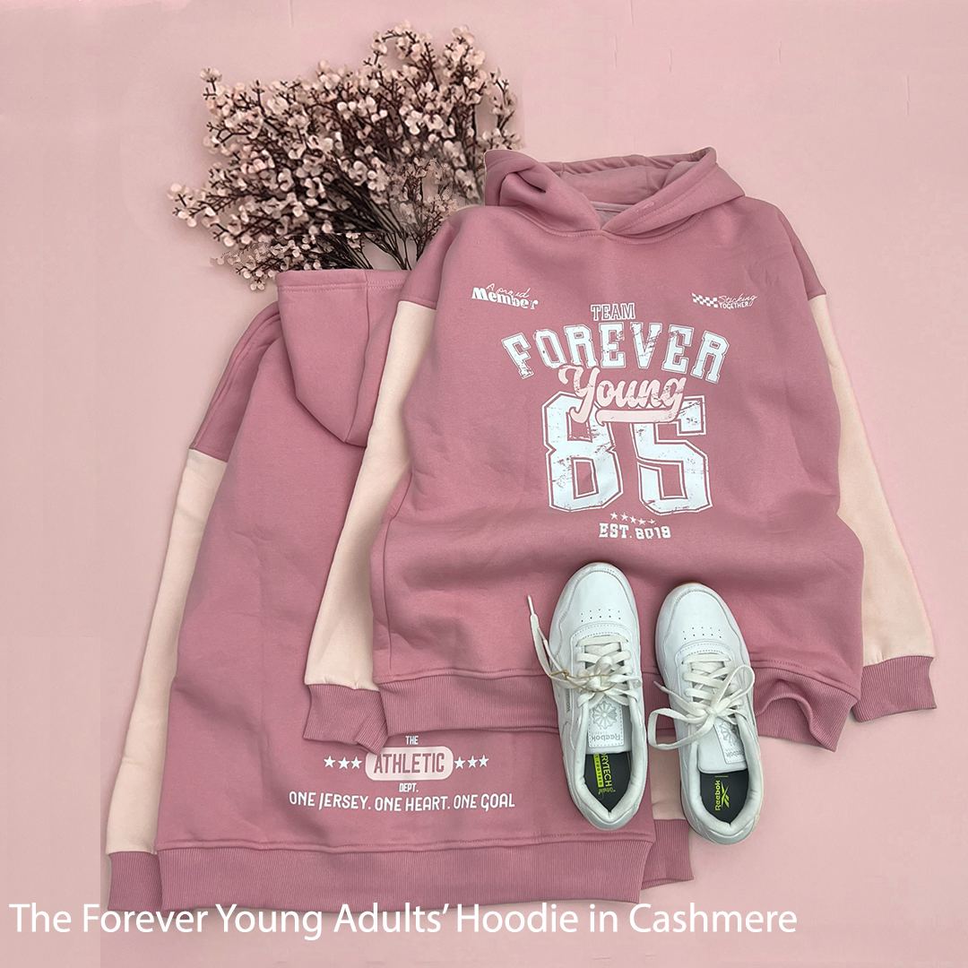 The Forever Young in Pink Women Hoodie (HOODIE ONLY)