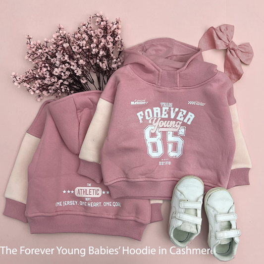 The Forever Young in Pink Baby Hoodie (HOODIE ONLY)