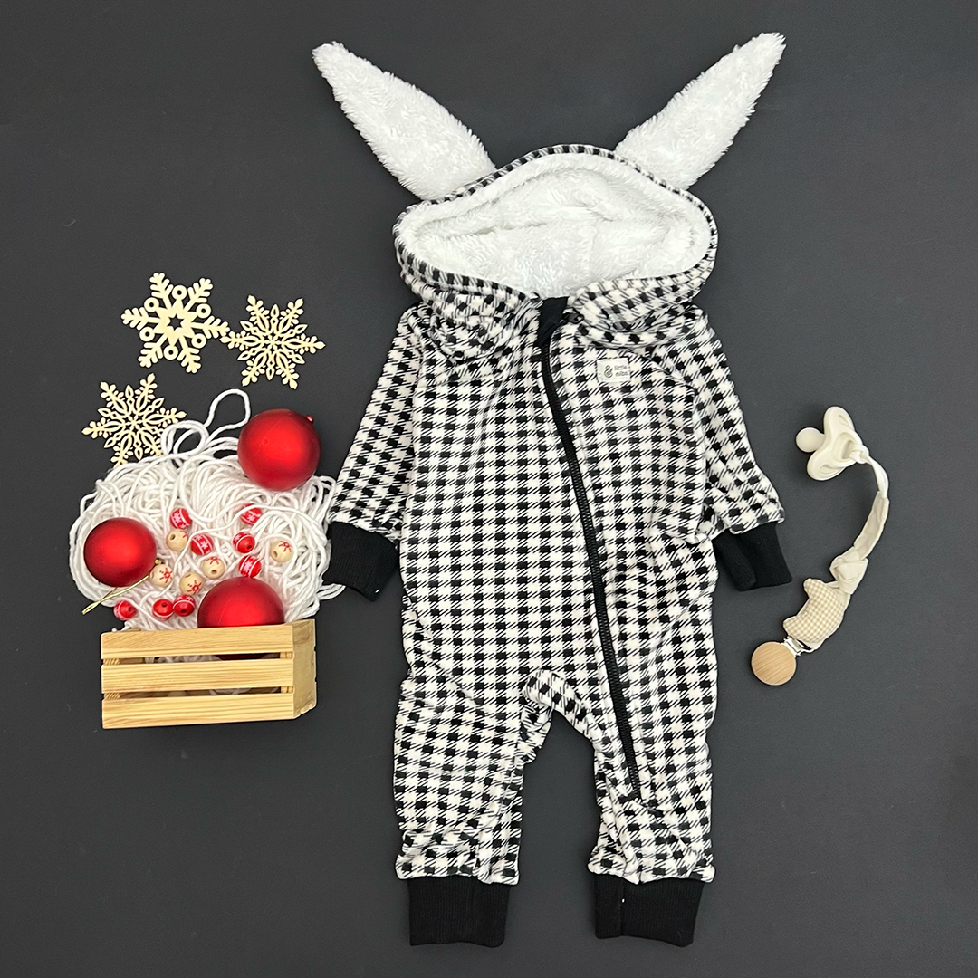 The Xmas Plush Fleece Baby Romper