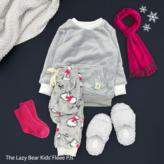 The Lazy Bear Girls Fleece PJs