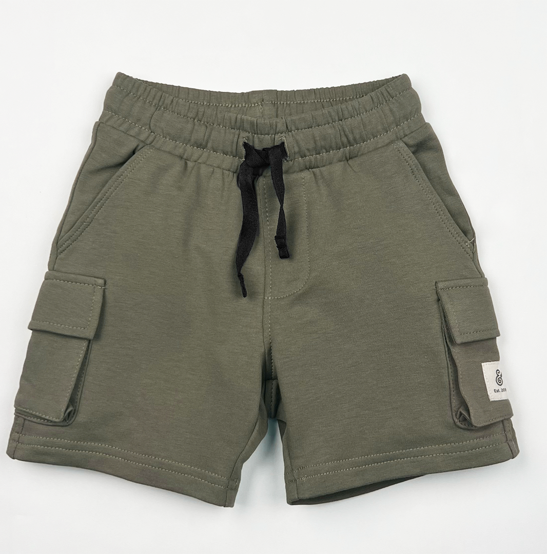 Olive Cargo Men Shorts