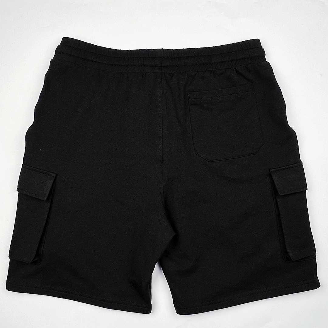 Black Cargo Men Shorts