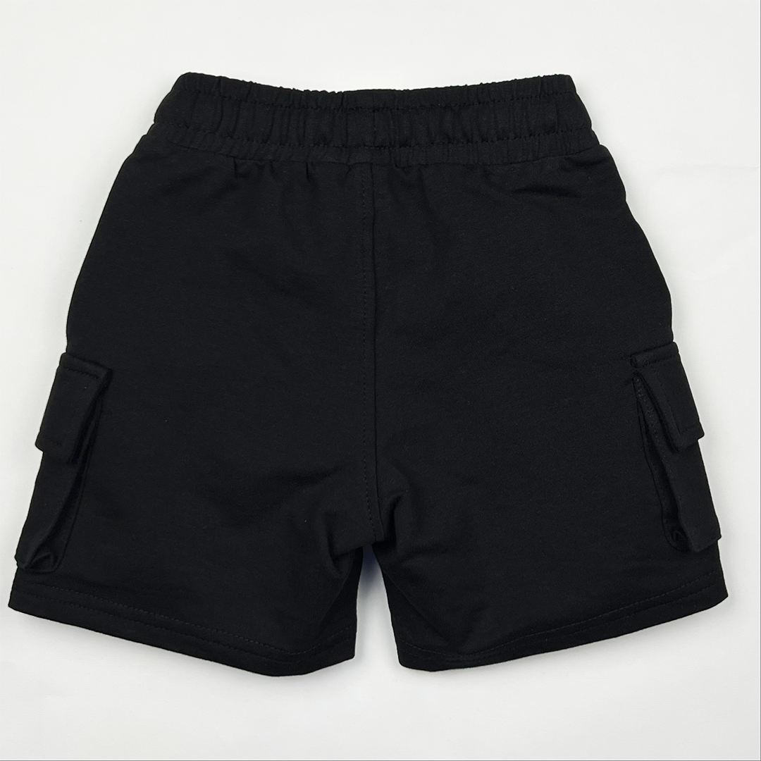 Black Cargo Kids’ Shorts