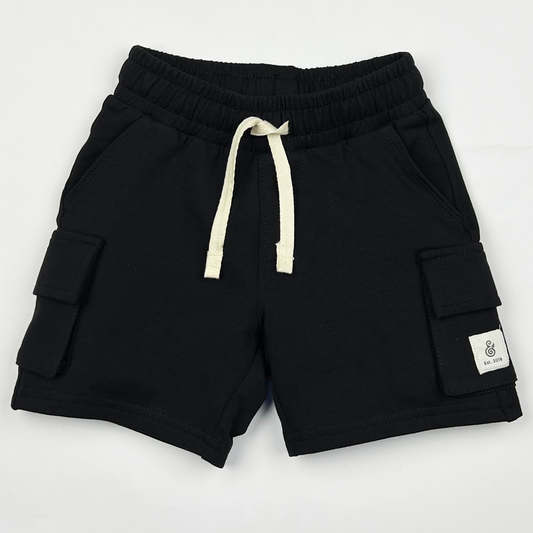 Black Cargo Kids’ Shorts