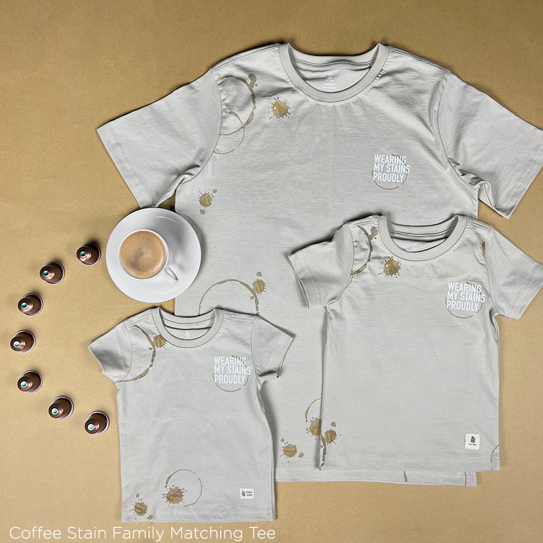 The Coffee Stain T-shirt (ONLY) For Men in Beige