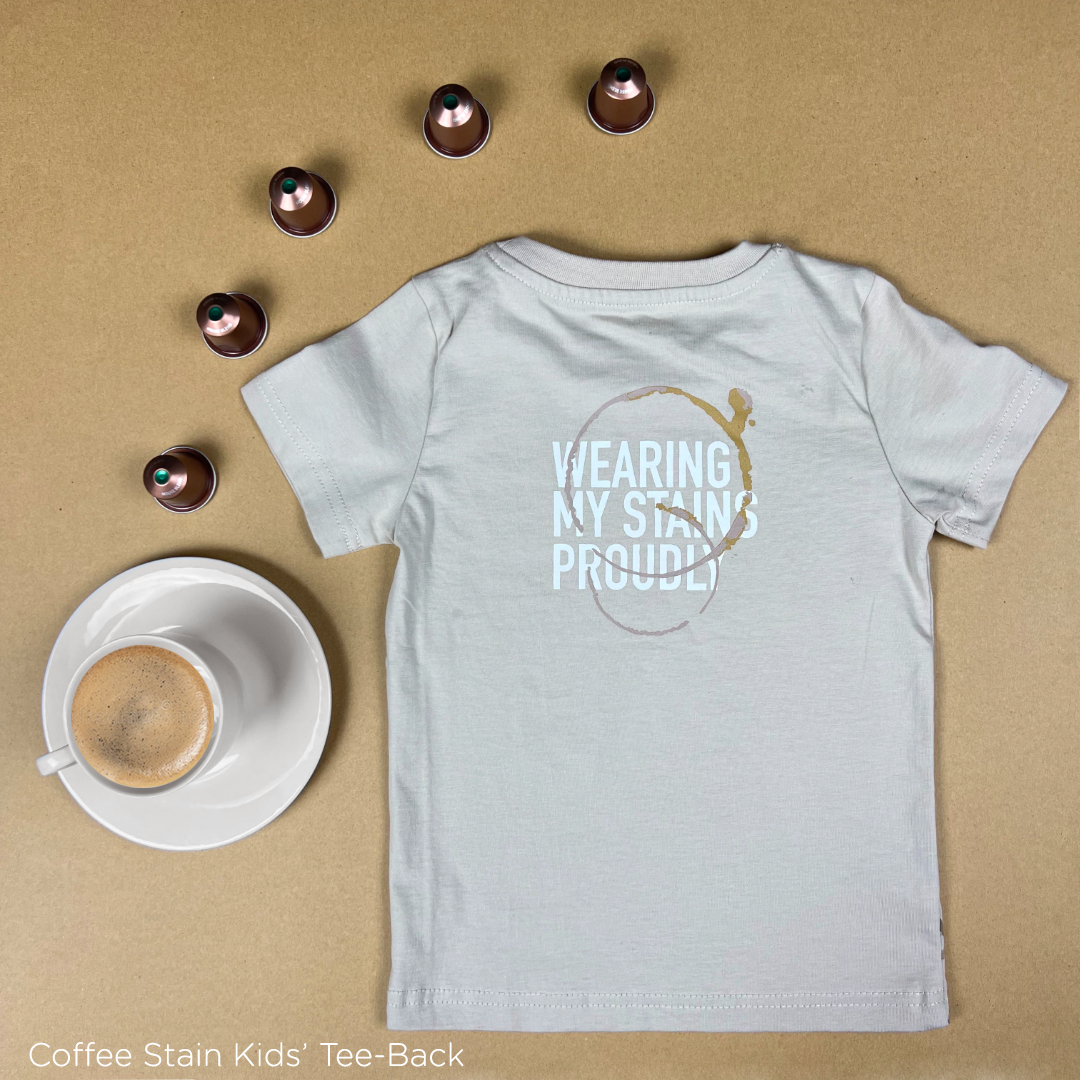 The Coffee Stain T-shirt (ONLY) For Boys in Beige