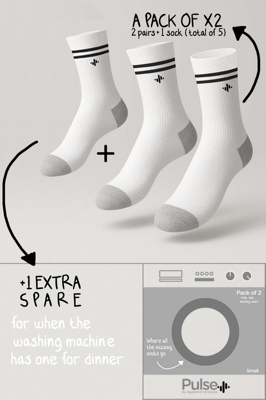 High Kids’ Socks in White
