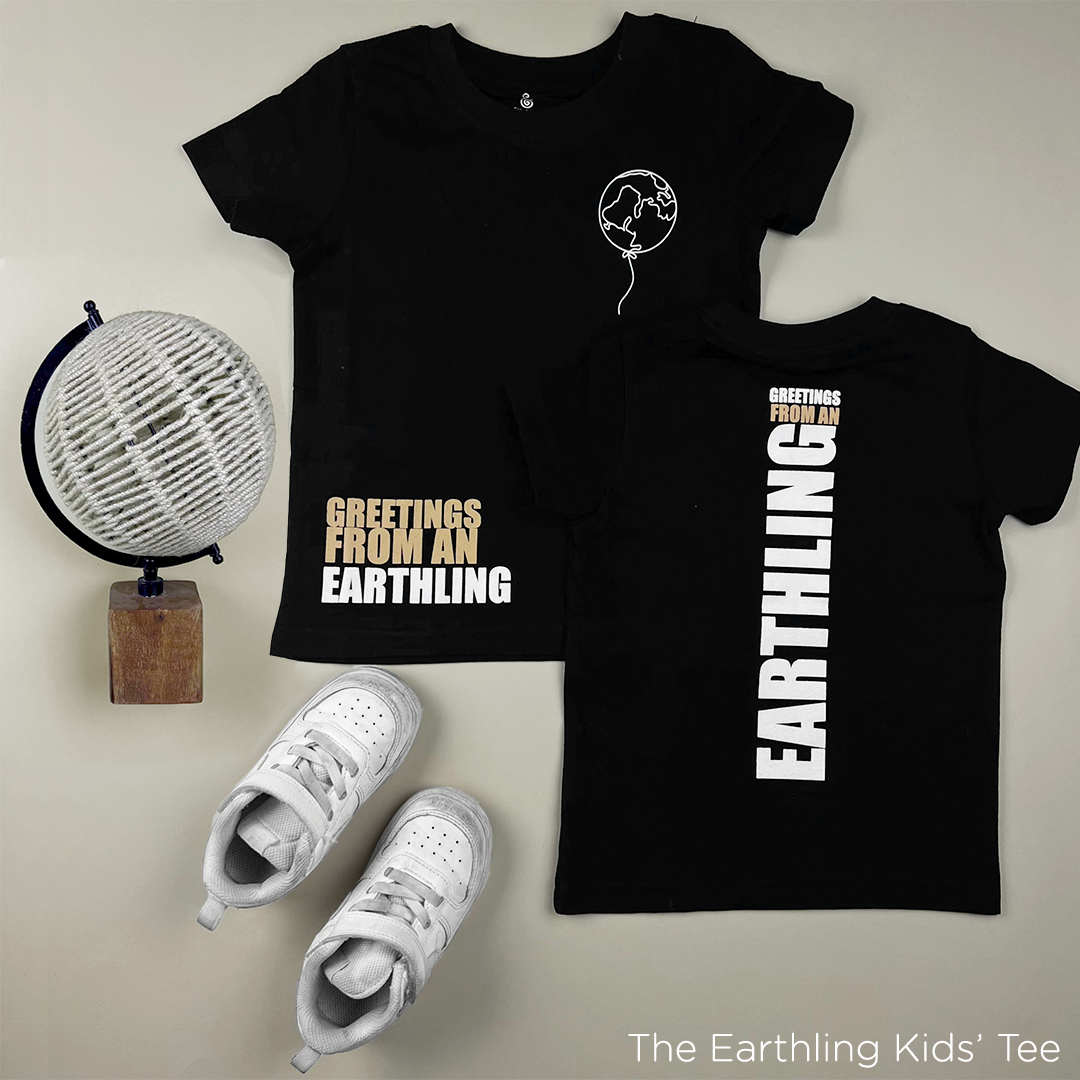 The Earthling T-Shirt For Boys in Black