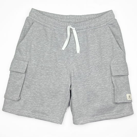 Gray Cargo Men Shorts