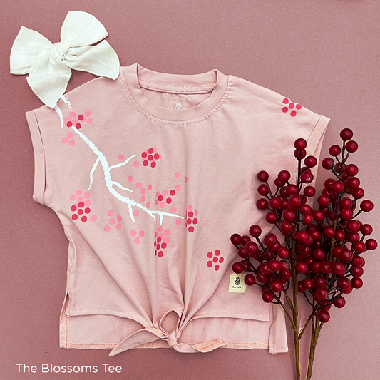 The Blossoms T-shirt For Girls in Cashmere