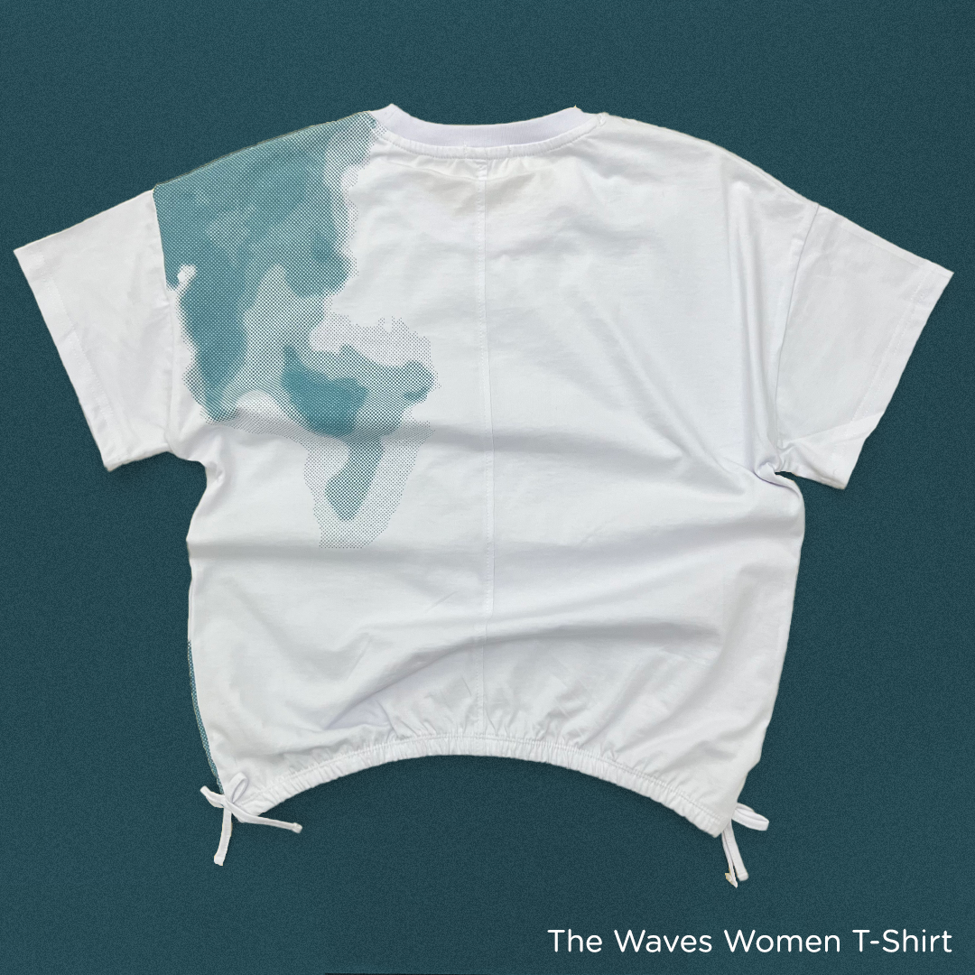 The Waves T-shirt For Women in White