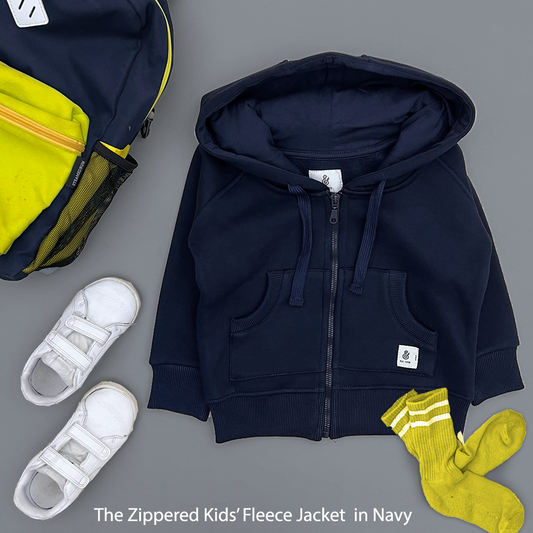 The Navy Zippered Kids Jacket 2.0