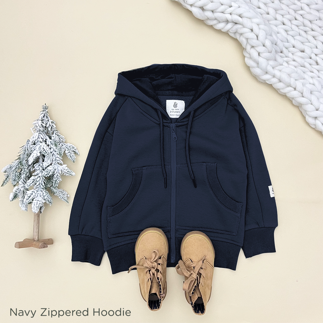 The Navy Zippered Kids Jacket