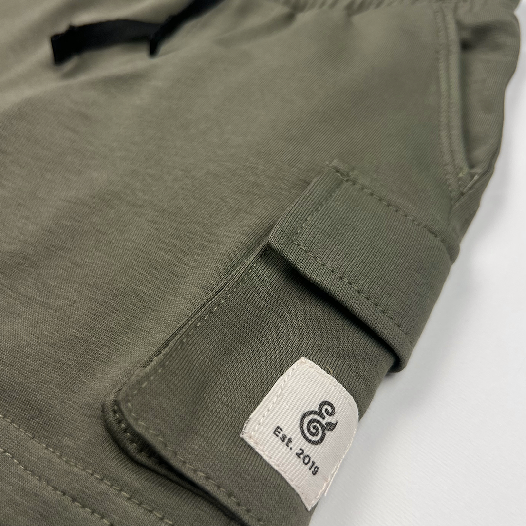 Olive Cargo Men Shorts