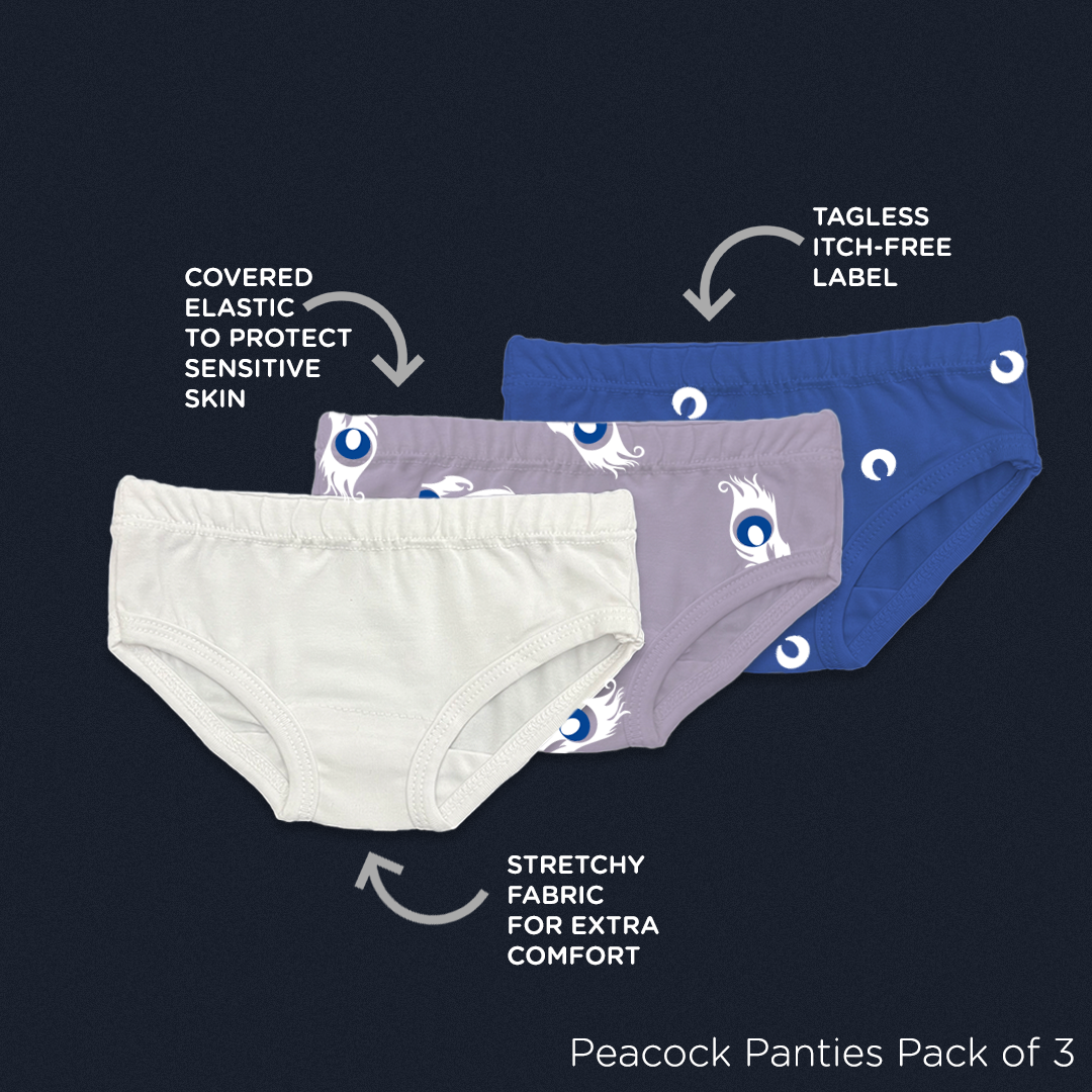 Peacock Panties (Pack of 3)