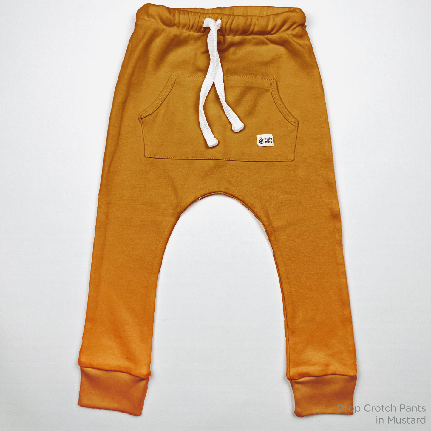 Mustard Drop Crotch Joggers