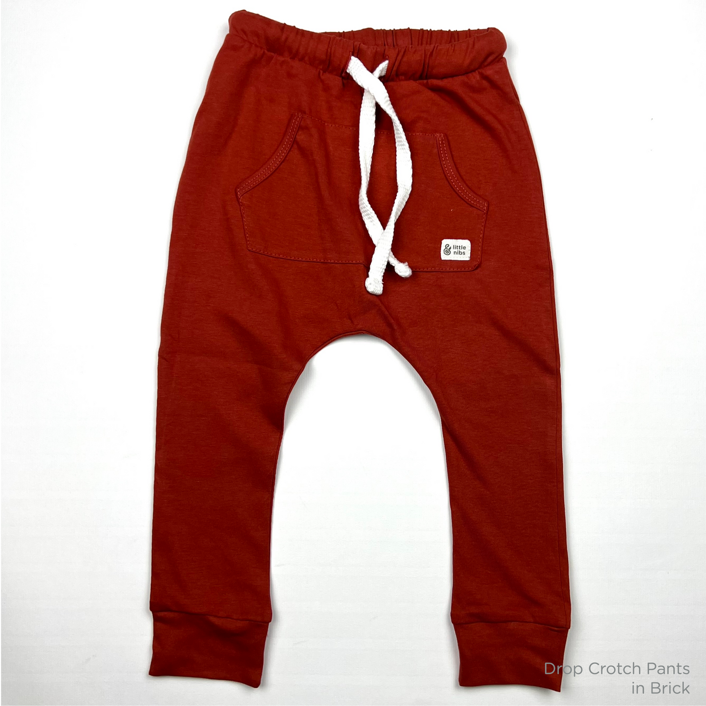 The Drop Crotch Joggers in Brick