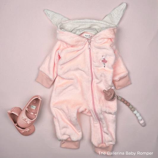 Fleece romper shop baby girl