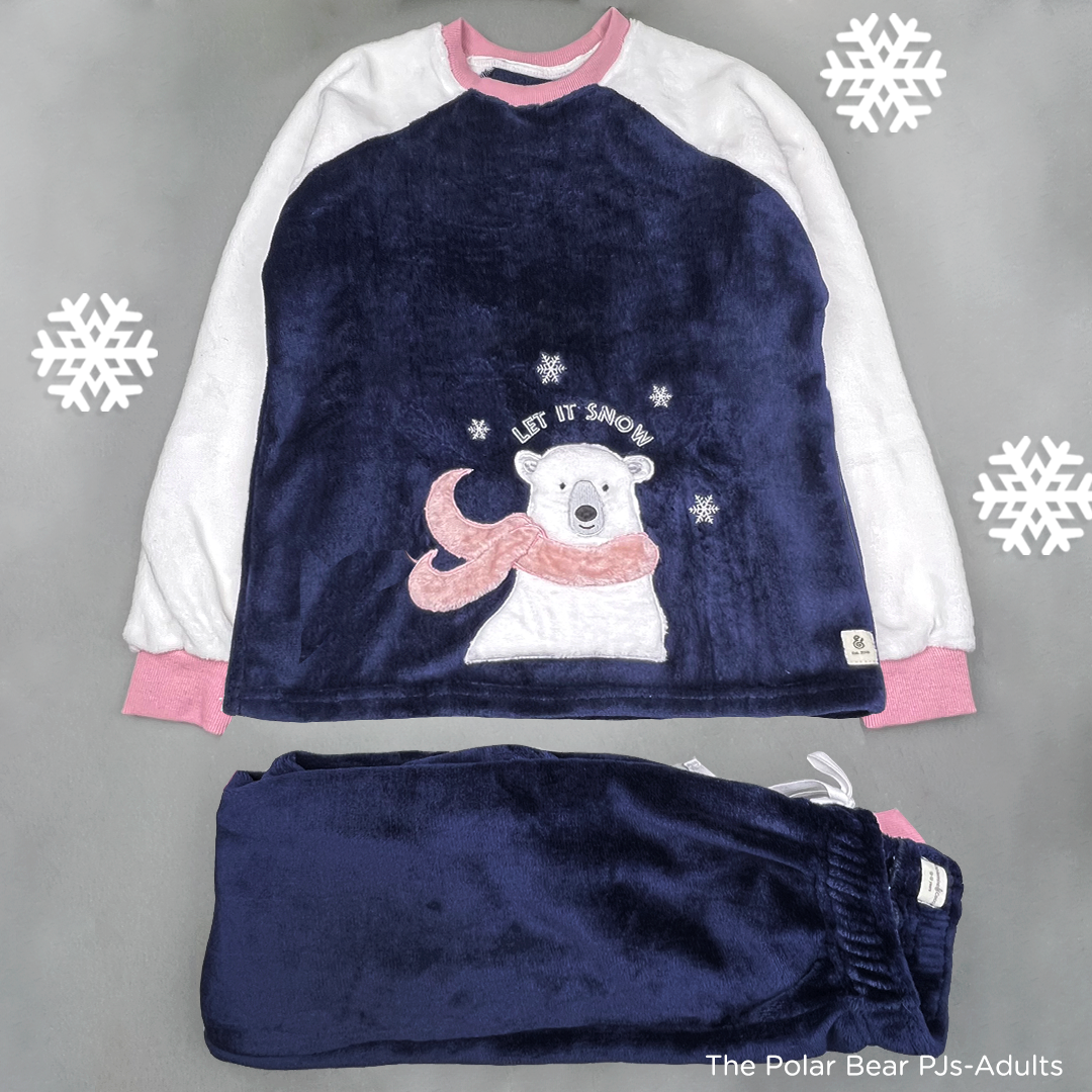 The Polar Bear Women’s PJs in Navy (ADULT PJ ONLY)