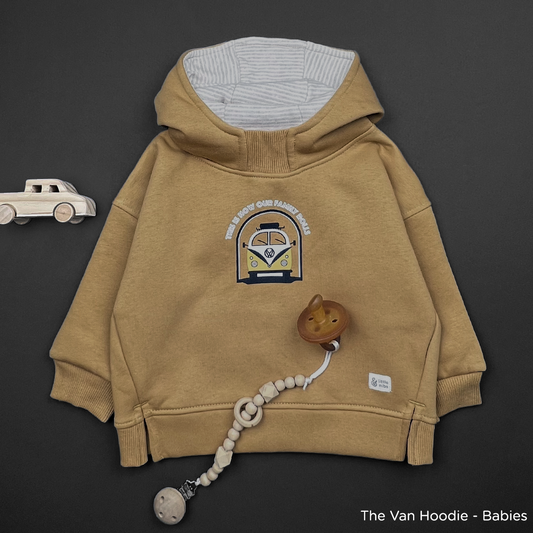 The Van Baby Hoodie in Caramel (HOODIE ONLY)